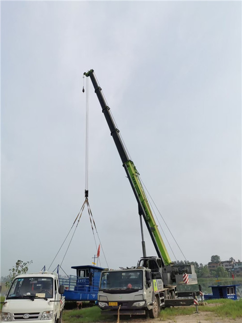 连城县桥梁建设吊装案例